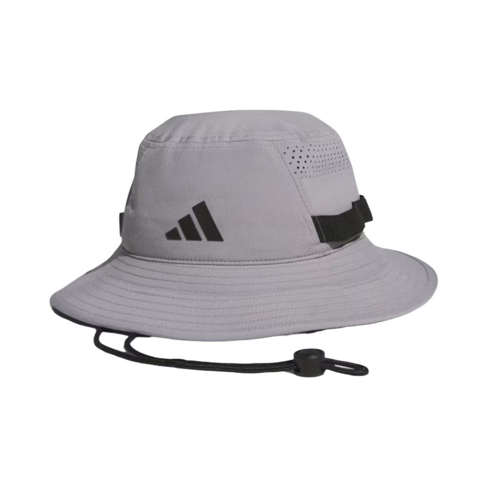 Adidas Victory 5 Aeroready Bucket Hat Light Gray and Black One Size